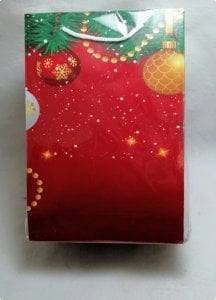 25 Li 17x25 Cm Yılbaşı Karton Çanta - Poşet