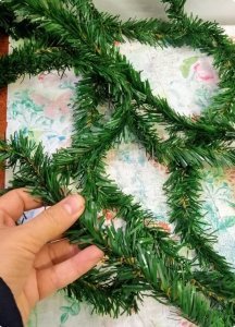 5 Mt. Yeşil Renk Yılbaşı Çam Garland Süsü
