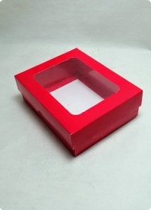 15x12x5 cm Pencereli Karton Asetat Kutu 20 li