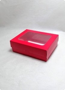 15x12x5 cm Pencereli Karton Asetat Kutu 20 li