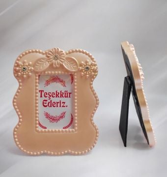 Polyester Çerçeve Taşlı Dalgalı Dikdörtgen
