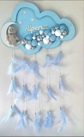 Bulut Şeklinde Işıklı & Işıksız Toplu Kapı Süsü