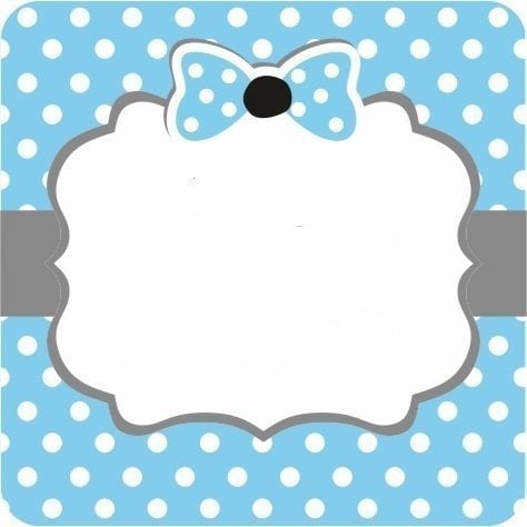 Bebek Kare fiyonklu etiket 1 Sayfa (48 adet)