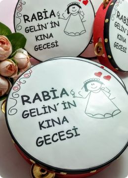 Kına Gecesi Deri Zilli Tef