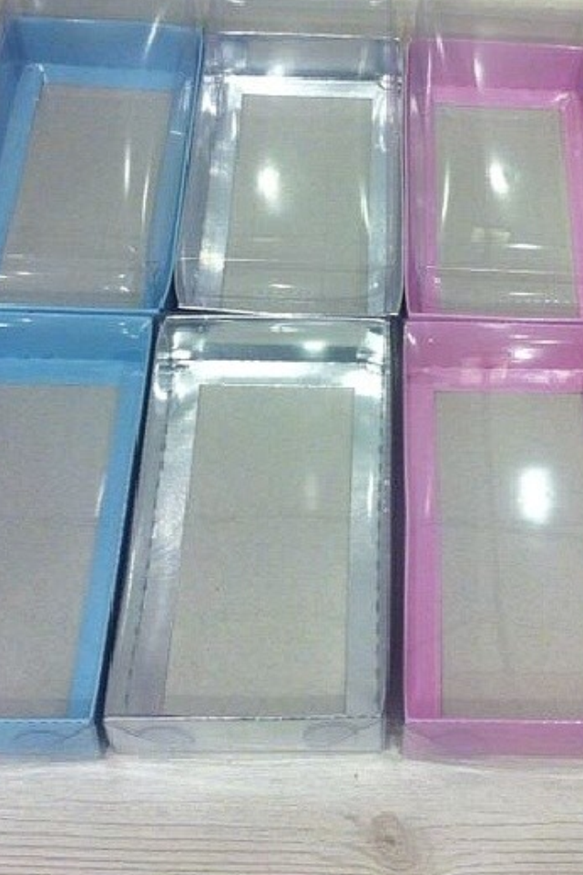 10x20 cm Altı Karton Asetat Kutu