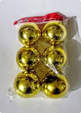 6 lı 8 CM cici yılbaşı ağaç süsü