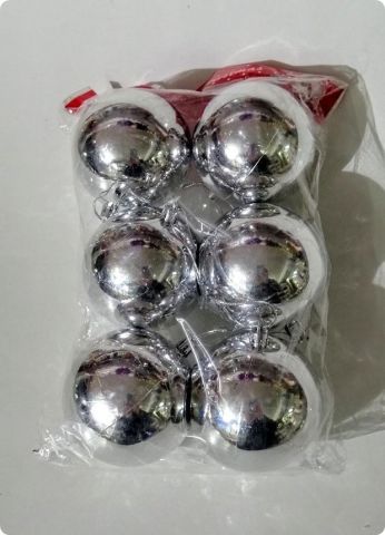 6 lı 8 CM cici yılbaşı ağaç süsü