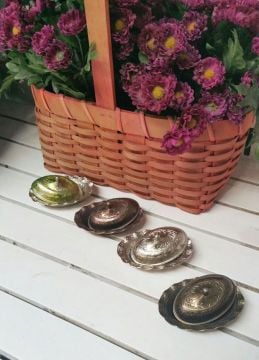 Dalgalı Kenar Oval Lokumluk ( Zamak Metal )