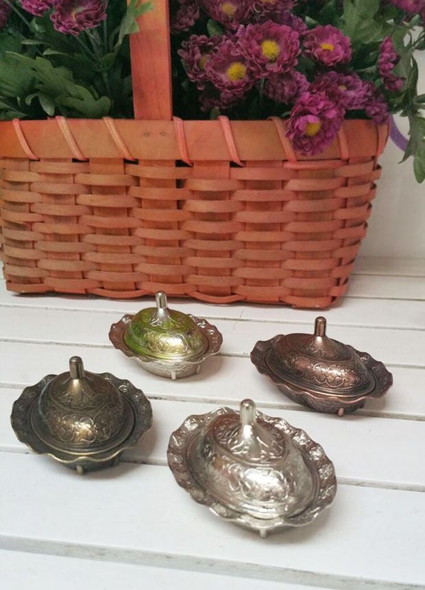 Dalgalı Kenar Oval Lokumluk ( Zamak Metal )