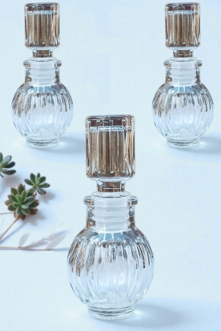 120 Adet Kristal kapaklı 50cc cam şişe