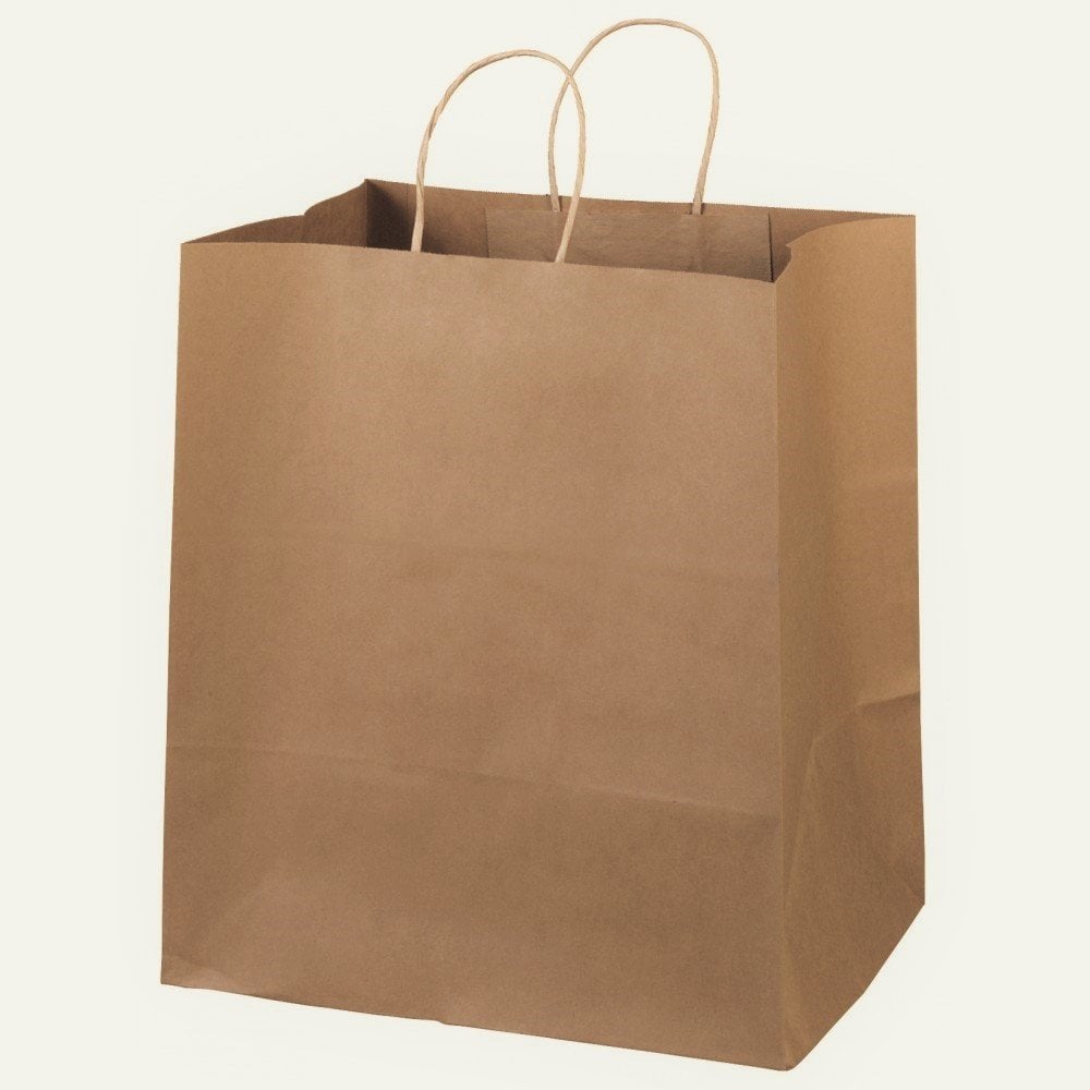 25 Li 33x33 cm Büküm saplı Kağıt Çanta-Poşet