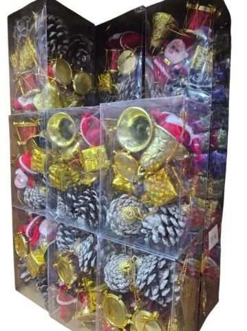 15 li Karışık Yılbaşı Ağacı Süsü