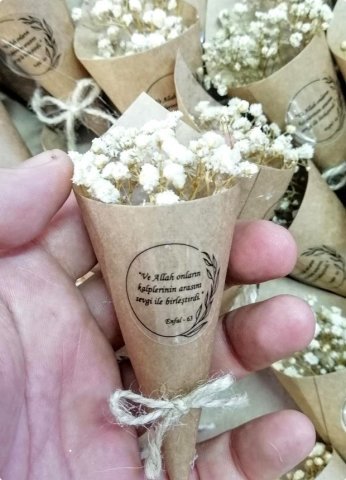25 li Süslü Demet çiçekli Magnet (Söz, Nişan, Nikah, Şekeri)