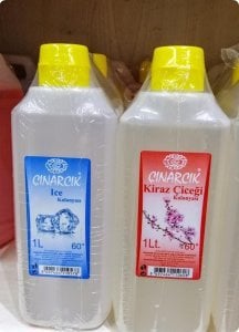 Şeffaf 1 litrelik kokulu kolonya