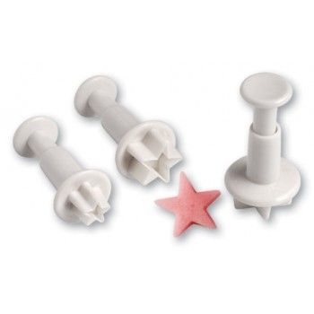 Yıldız Basmalı Kalıp Set, 0.5,1.5,2 Cm
