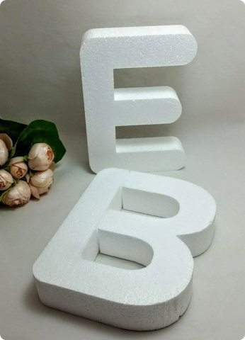 24 cm Strafor harf & rakam