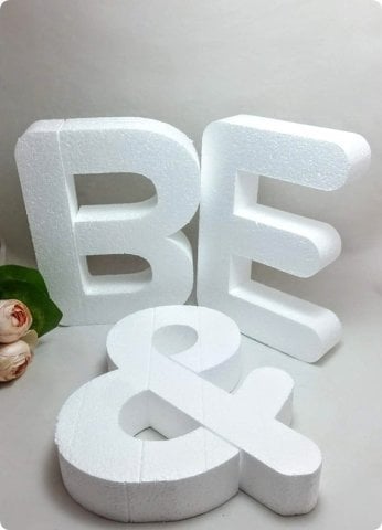 24 cm Strafor harf & rakam