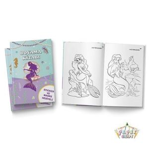 10 Lu Deniz Kızı Boyama Kitabı