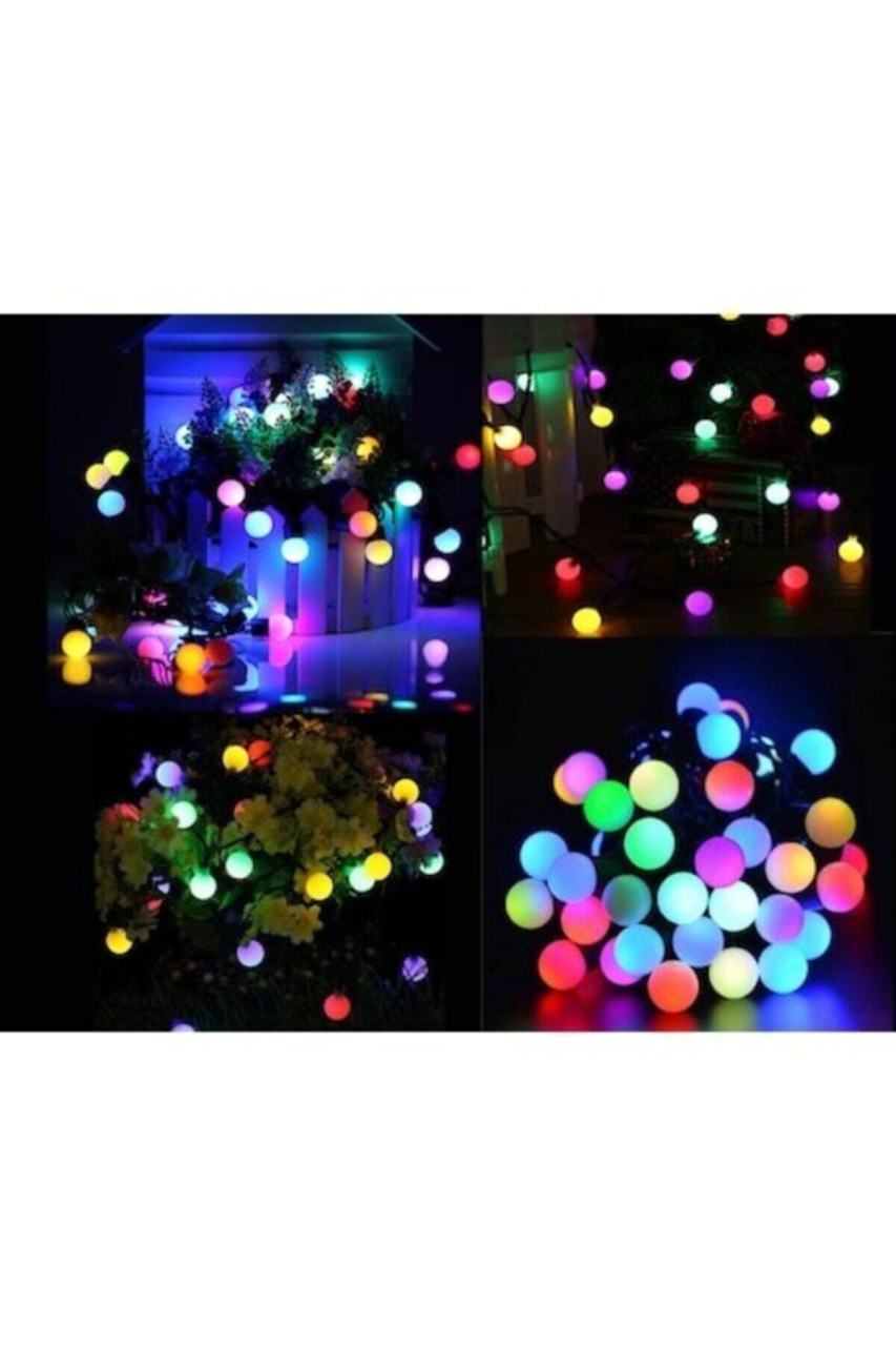 5 Metre 28 Led Pilli Rgb (Karışık Renkli) Mini Top Led