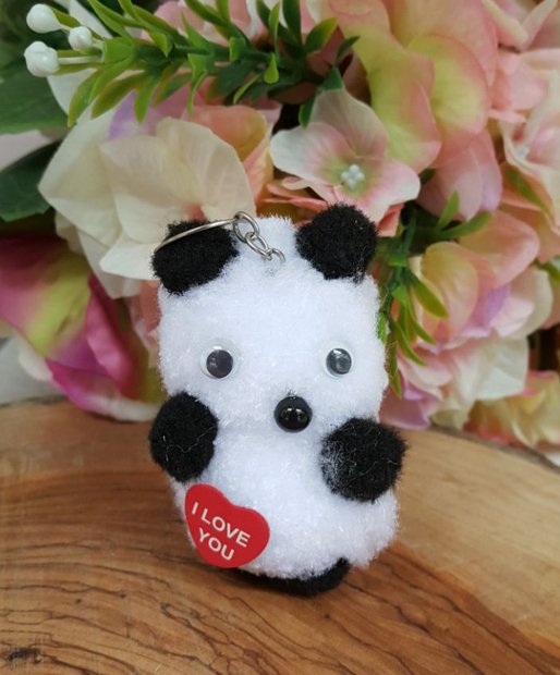 Ekonomik Panda Figür Anahtarlık Panda Figür  Adet/Paket