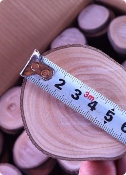 50 Adet Baskısız Doğal Ahşap, 6-8 cm Ağaç