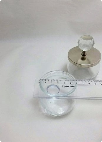20 Adet Kristal Tepeli Şeffaf Cam Kavanoz Lokumluk,Çerezlik