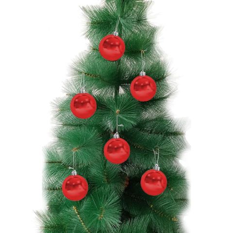 4 Lü 8 CM Cici Top yılbaşı ağaç süsü
