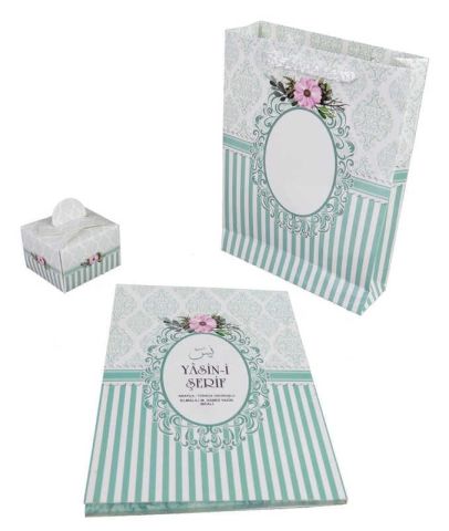 YASİN KİTAP 64 SAYFA 12X16 CM MİNT SU YEŞİLPK:100