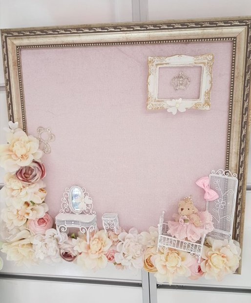 Süslü ; 45 * 45 cm Minyatür Setli Kapı Oda Süsü