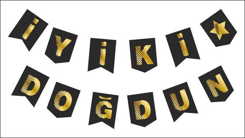 FLAMA İYİKİ DOĞDUN SİYAH