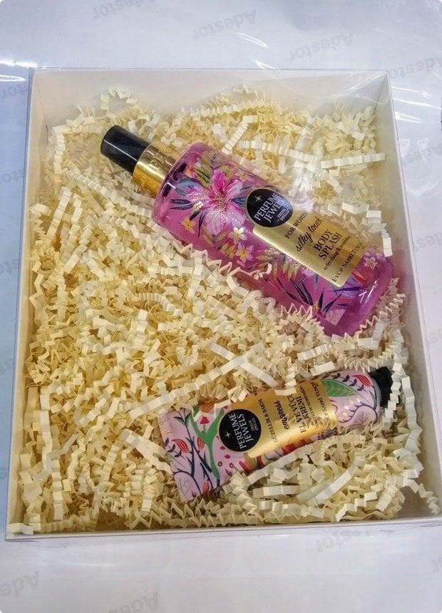 Renkli Zigzag Kırpık Kağıt Rafya Asetat Kutu Taban Süsü