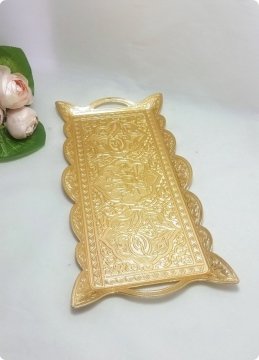 Söz/nişan yüzük Tepsisi (Dikdörtgen- metal)