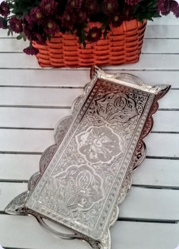 Söz/nişan yüzük Tepsisi (Dikdörtgen- metal)