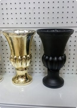 Kupa Tabanı Süslü Model Cam Vazo (28cm)