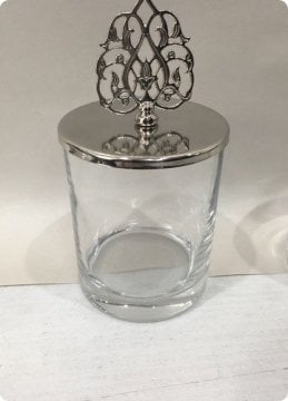 10 lu Metal Tepelikli İçi Boş Şekerlik / Bardak