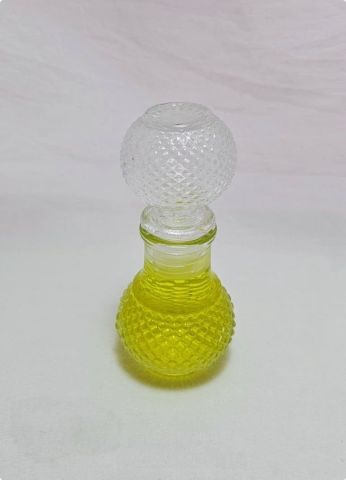50 cc Kristal Cam Kapaklı Yuvarlak Cam Şişe