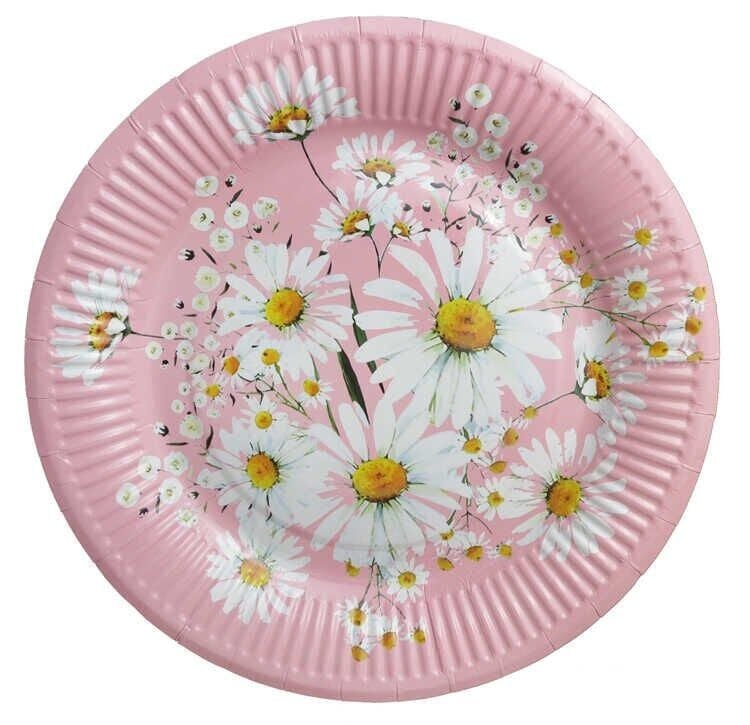 8 Lİ TABAK PAPATYA KARTON 300 GR 23 CM