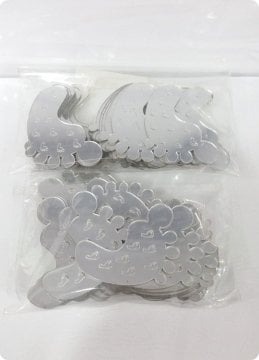 25 Ad (4 Cm) Patik / Ayak Lazer Kesim Pleksi Ayna