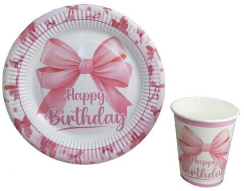 8 Lİ BARDAK FİYONK HAPPY BIRHDAY KARTON 240GR 8 OZ
