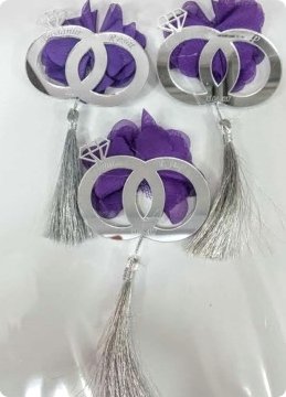 Süslü Alyans / Yüzük Lazer Kesim İsim yazılı Pleksi Ayna Nikah Şekeri