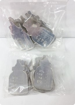 25 Ad (4 Cm) Bebek Biberon Lazer Kesim Pleksi Ayna