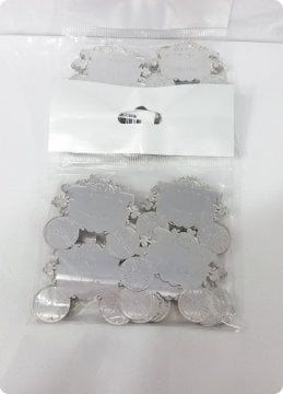 25 Ad (4 Cm) Balkabağı Araba Lazer Kesim Pleksi Ayna