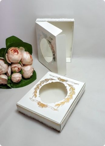 10 Lu (12x15x3 Cm) Pencereli Karton Dikdörtgen Karton Yasin,Tesbih Kutuları (Baskılı)