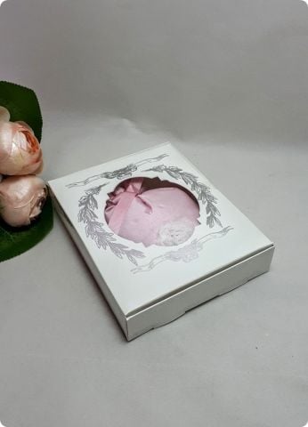 10 Lu (12x15x3 Cm) Pencereli Karton Dikdörtgen Karton Yasin,Tesbih Kutuları (Baskılı)