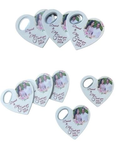 Kalp Şeklinde Baskılı Mıknatıslı Açacak