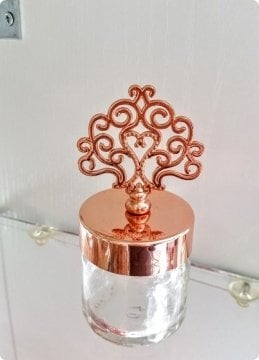 20 li Hayat Ağacı Tepelikli Cam Kavanoz