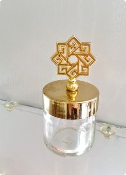 20 li Yıldız Tepelikli Cam Kavanoz