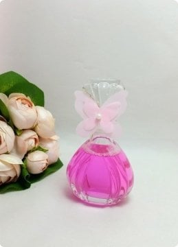 100 Adet Cam Kapaklı Prenses Kolonya Şişesi