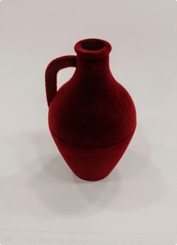 İçi Kınalı Minyatür Testi Süs (9x5,5 cm)
