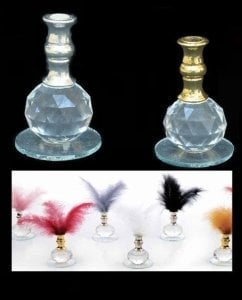 8 Cm Kristal Tepeli/Toplu Tüylük